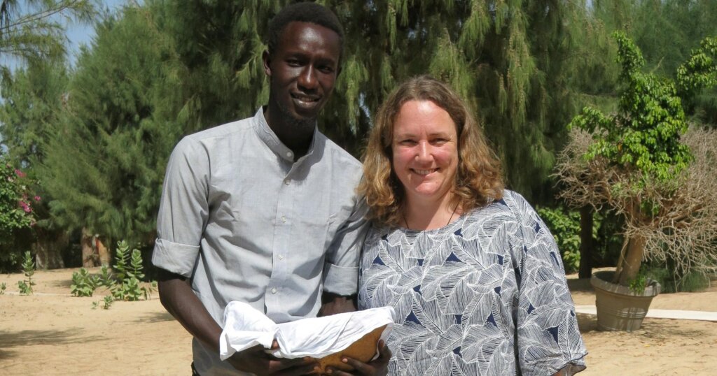 Vreni Jean-Richard durante una visita di progetto in Senegal.