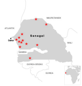 Senegal Karte