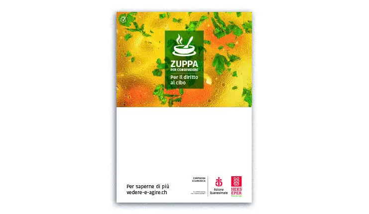 Locandina per annunciare cena o pranzo povero A3 (29,7 x 42 cm)